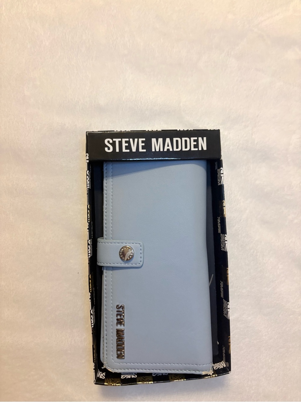 Steve Madden Sky Blue Men's Card Holder Wallet